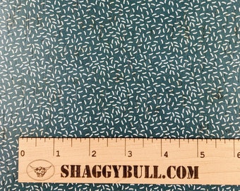 Leather Backed Cork Scattered Rice Teal Background Print 8"x10", 4"x6" (Cork Applied to Real Genuine Cowhide Leather)4-5oz/1.8-2mm