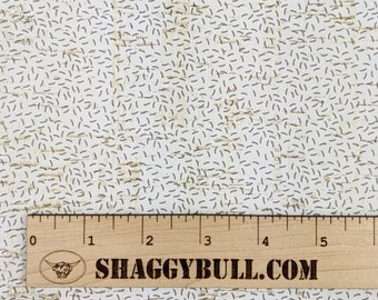 Leather Backed Cork Scattered Rice Gray Rice Print 8"x10", 4"x6" (Cork Applied to Real Genuine Cowhide Leather)4-5oz/1.8-2mm