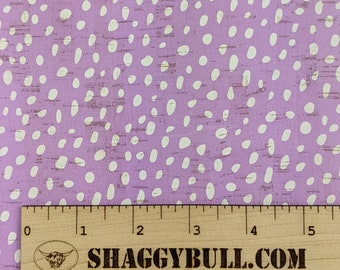 Leather Backed Cork Dalmatian Dots Lilac Purple 8x10, 4x6 Animal Print (Cork Applied to Real Genuine Cowhide Leather)4-5oz/1.8-2mm