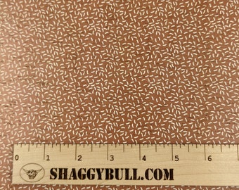 Leather Backed Cork Scattered Rice Orange Print 8"x10", 4"x6" (Cork Applied to Real Genuine Cowhide Leather)4-5oz/1.8-2mm