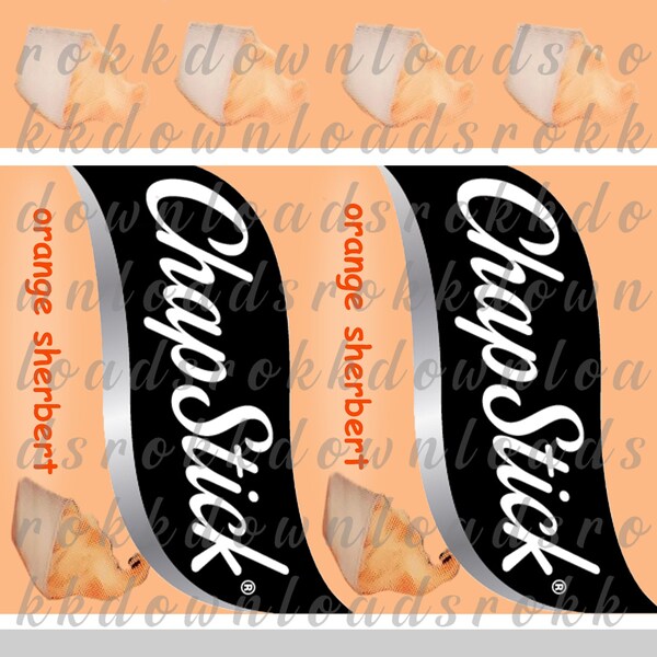 Chapstick Orange Sherbert Download Svg File