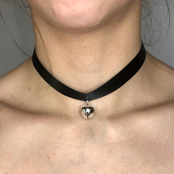 Cat Bell Choker Cat Bell Charm Sexy Goth Choker Bell Etsy