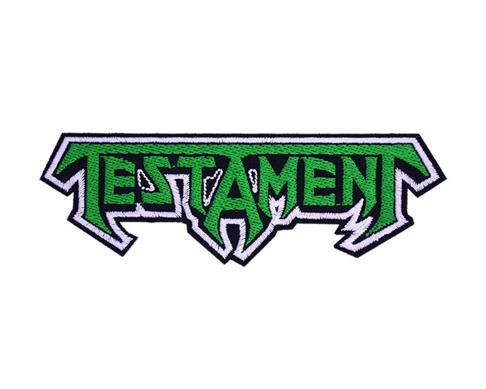 Testament Legacy Patch Green Thrash Metal Music Band Logo Etsy