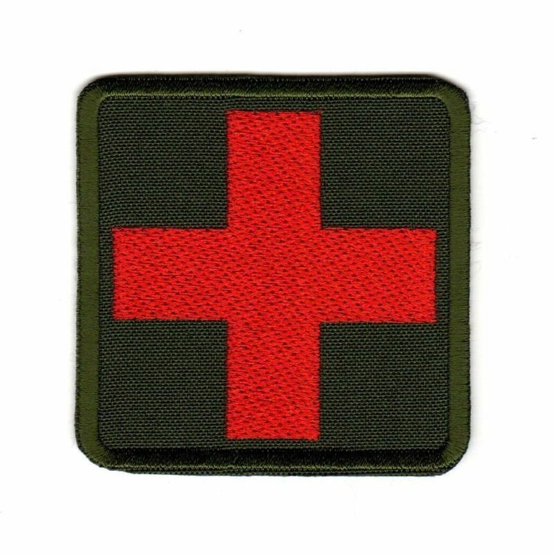 Army Medical Cross Patch Medic First Aid Olive Paramedic Camouflage