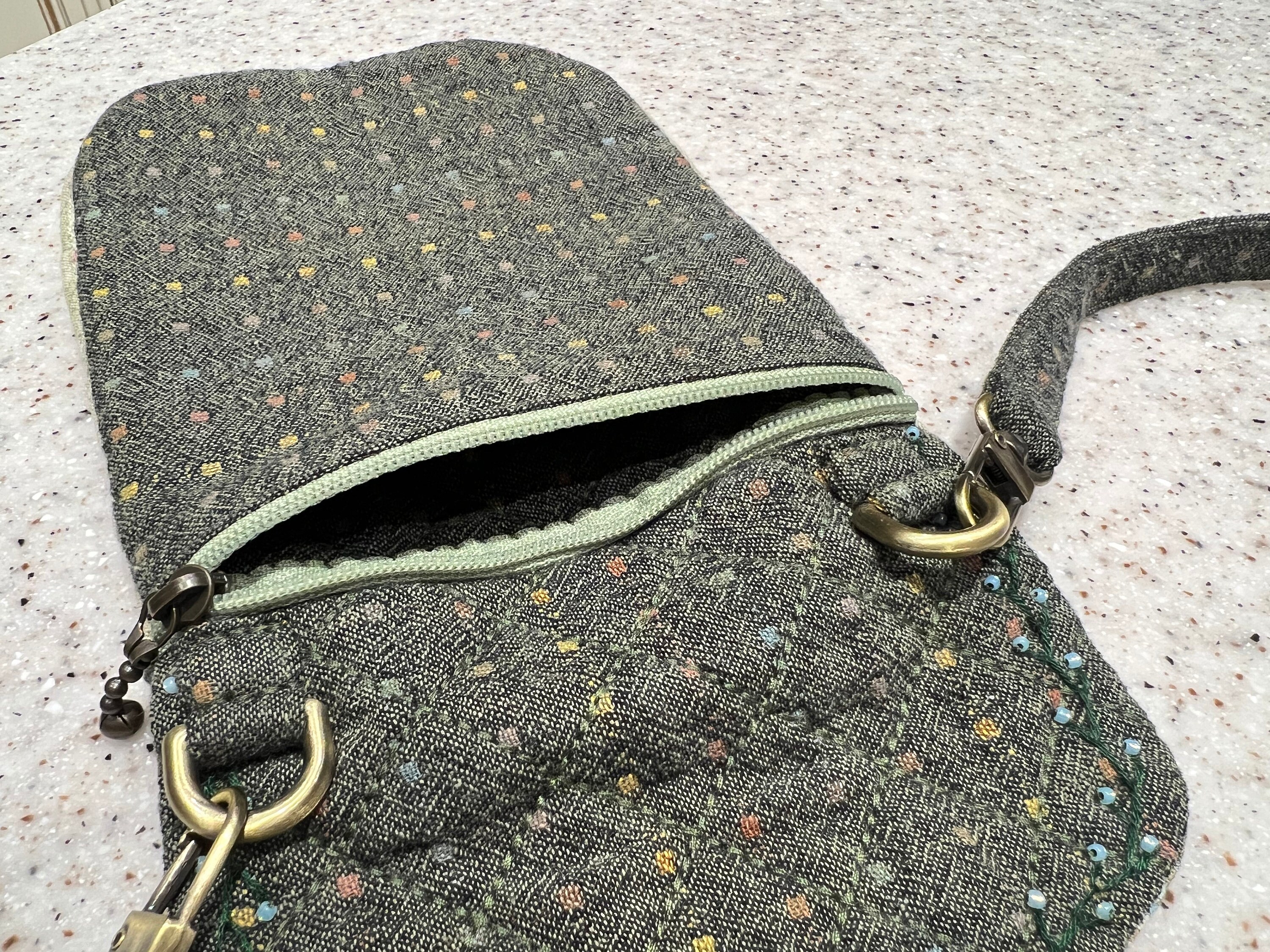 Buy Handmade Quilted Bag in Japanese Patchwork Style Cotton