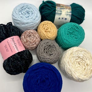 YARN DESTASH pudełko na skrawki włóczki specjalistyczne/kocyki/puszyste (9 motków)