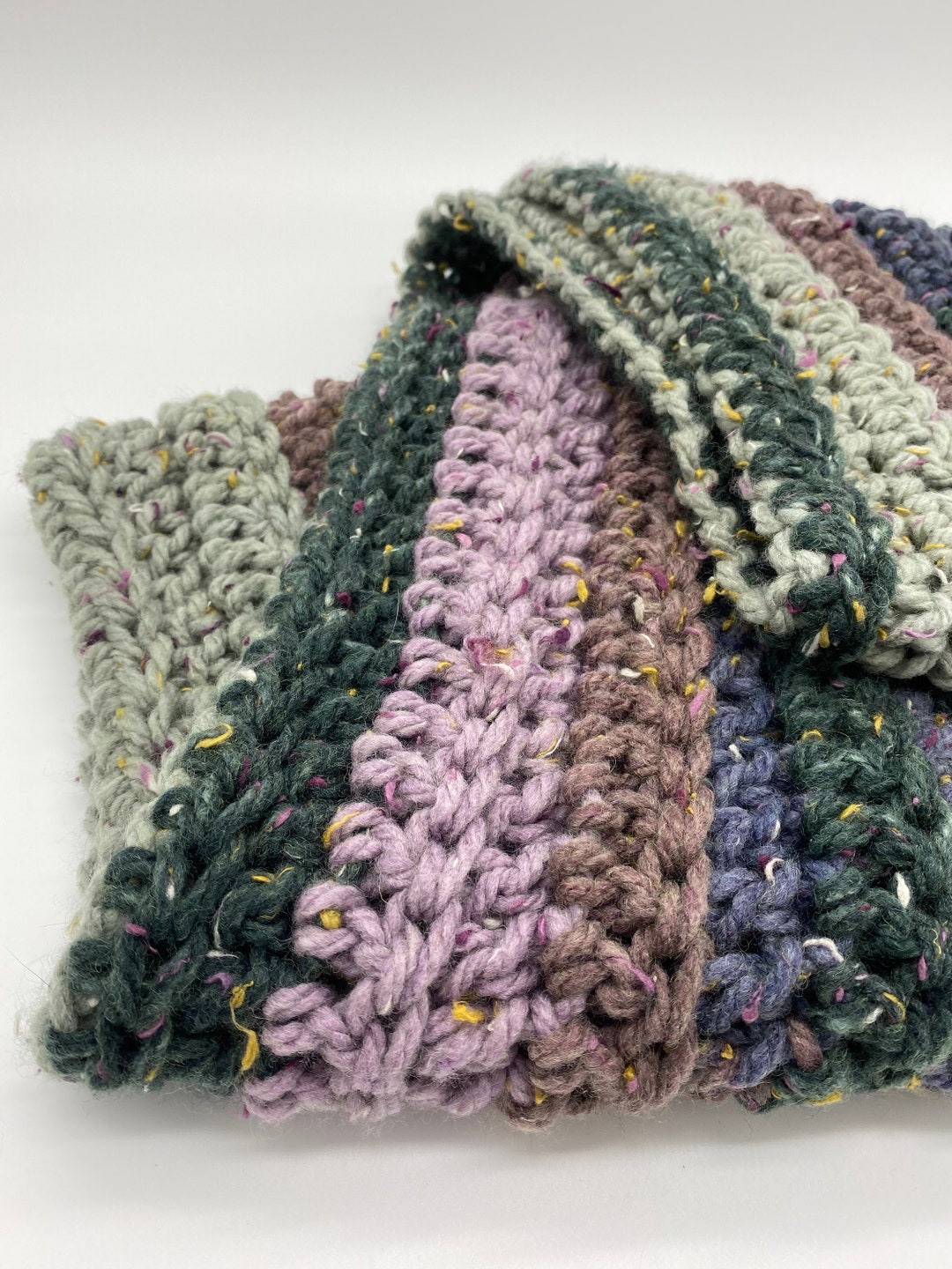Multicolor Crochet Handmade Infinity Scarf - Etsy