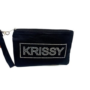 Custom Bedazzled Wristlet