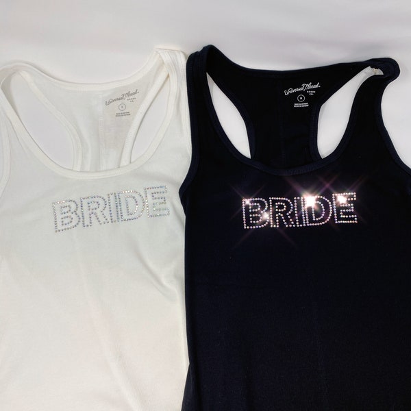 Bedazzled Bridal Tank Top