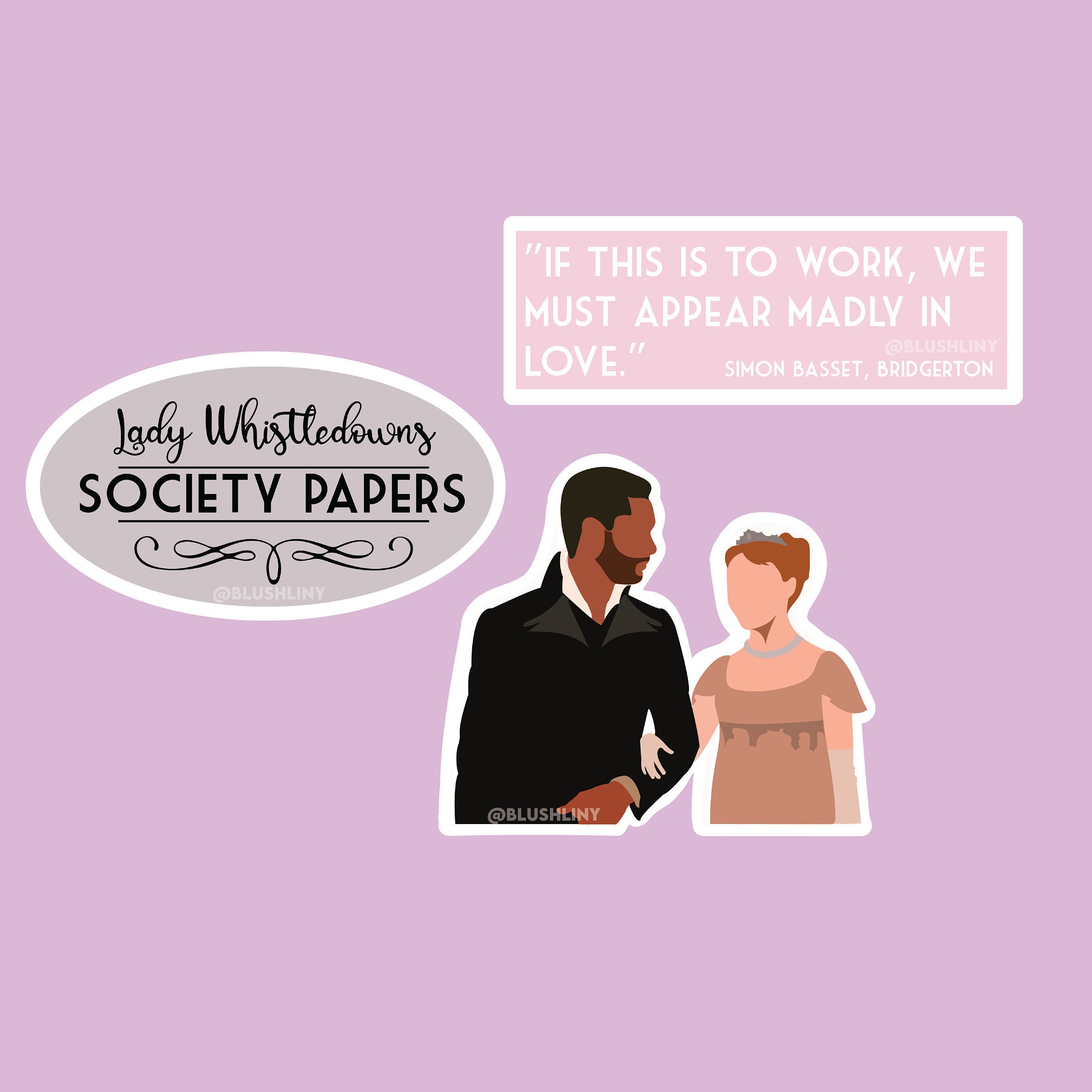 Bridgerton Sticker Pack | Etsy