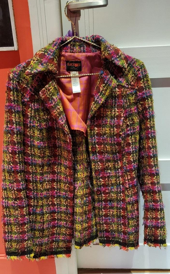 Blazer Vintage Femme Rose Années 90, Taille M, Veste Classique, Occasion