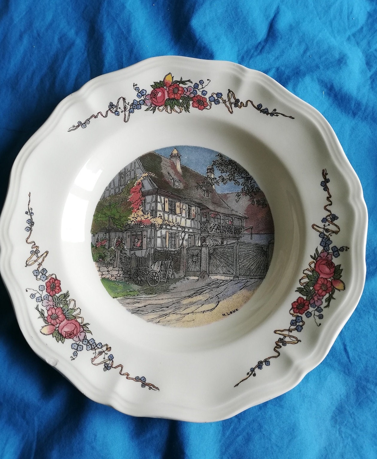 Lot de 3 Assiettes Creuses Obernai Sarreguemines