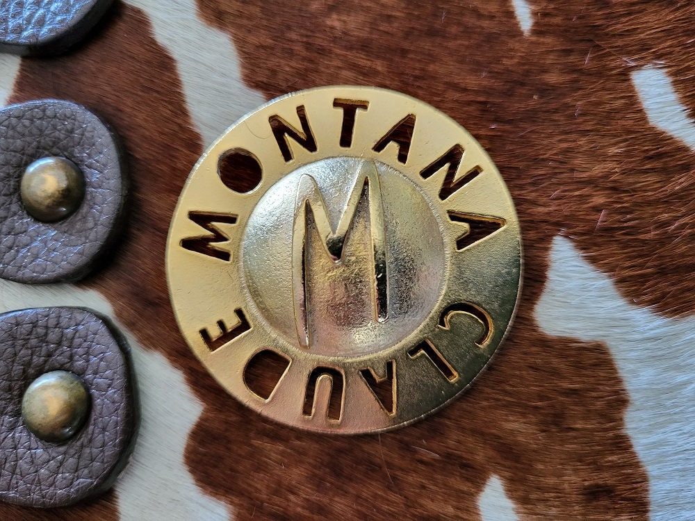 Broche Vintage Claude Montana 3 Cœurs Dorée - Occasion