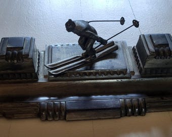1930s - spelter inkwell