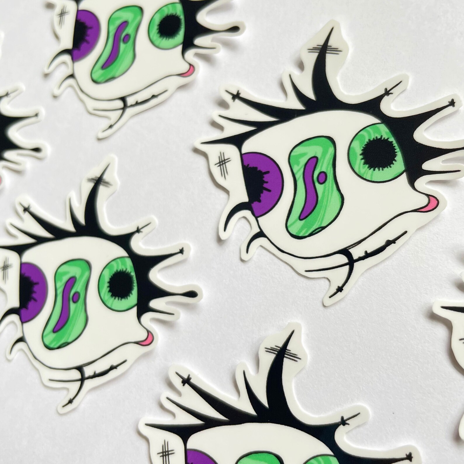 Optic Sticker // Eye Sticker // Weird Eye Stickers // Die Cut Etsy