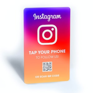 Tarjeta Instagram Connect sin contacto: ¡comparte tu perfil de forma rápida y segura!