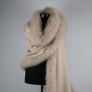 Faux fur trimmed wraps shawls shop