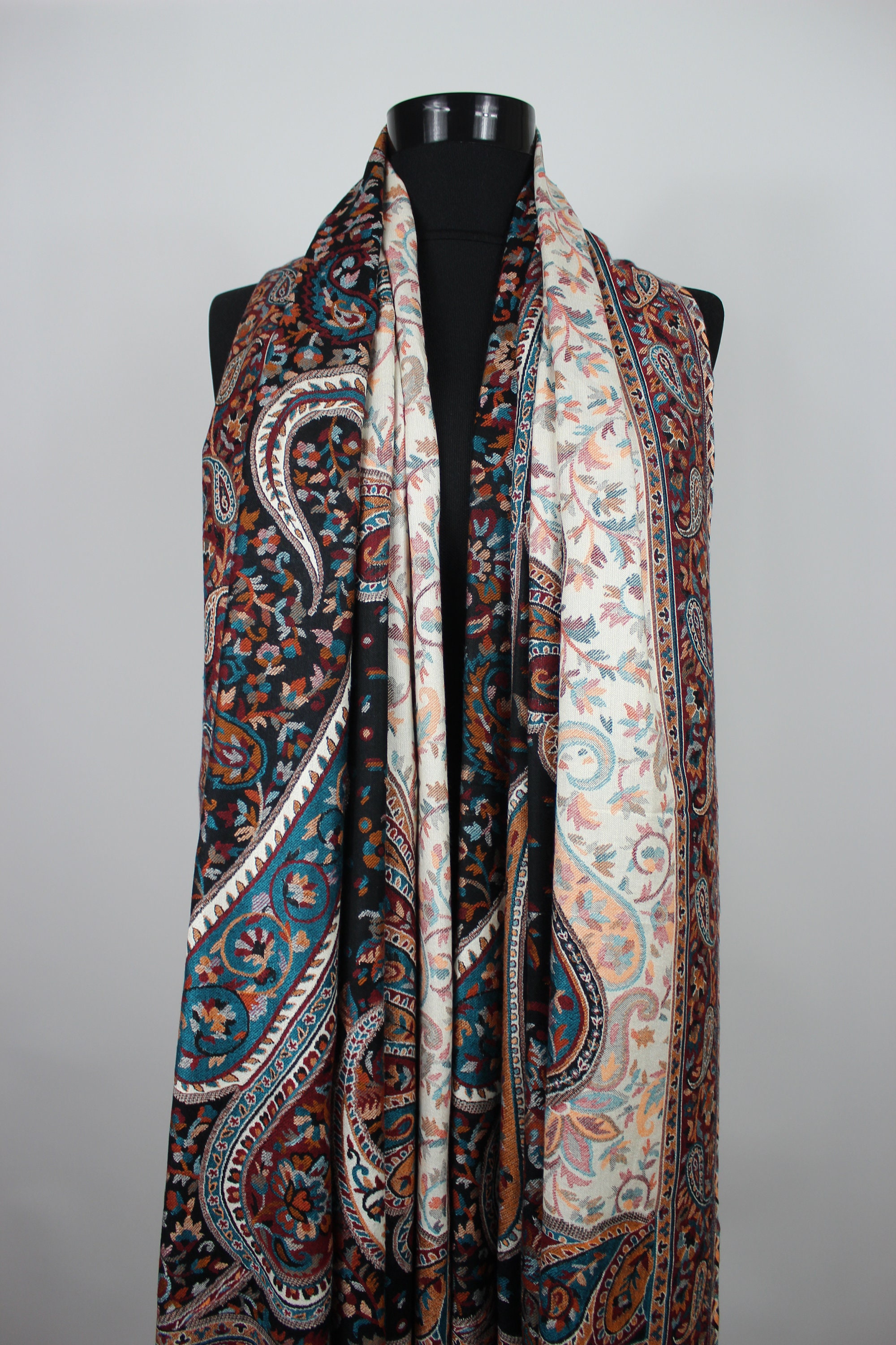 Modal Silk & Cotton Shawl Woven Wrap Woven Shawl | Etsy
