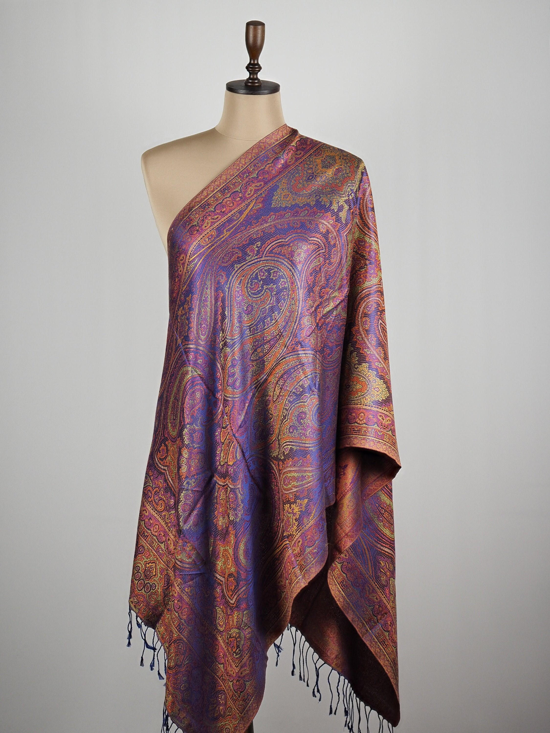 Ladies silk scarf 100% silk shawl long silk wrap soft | Etsy