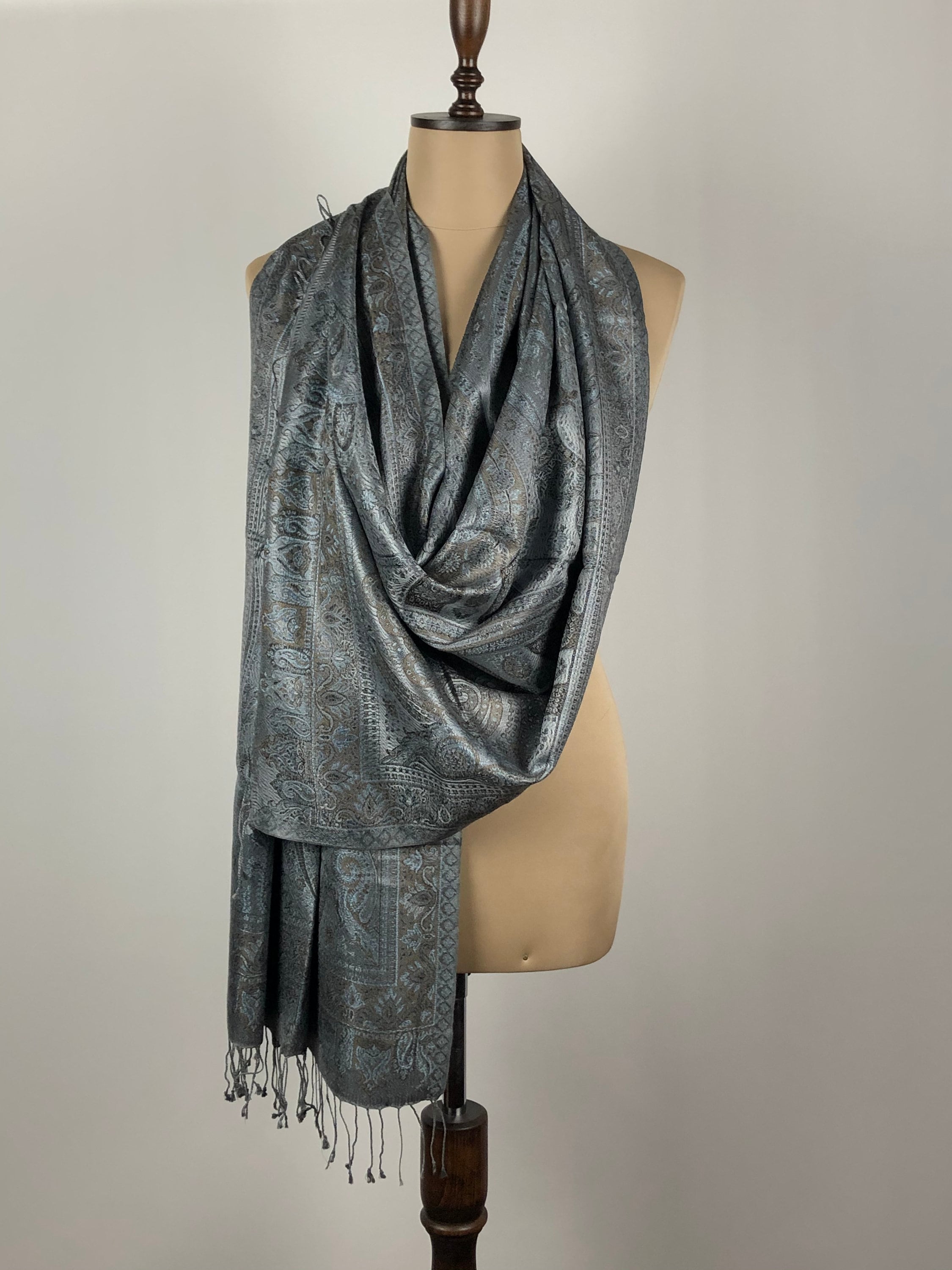 Pure silk shawl Long silk scarf women Pashmina silk shawl | Etsy