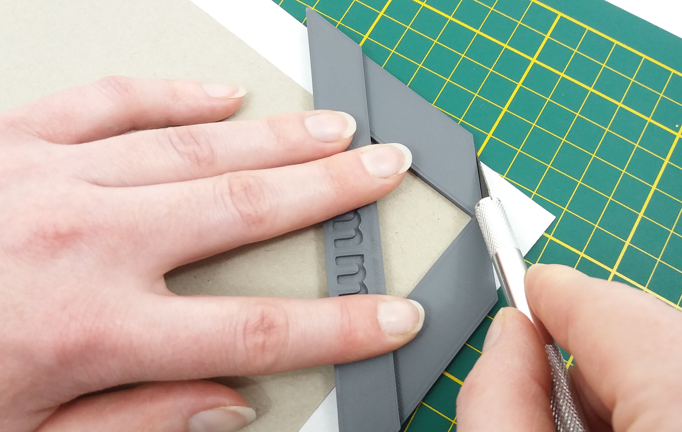 thumbnail image 2 of Bookbinding Corner Miter Tool - Acrylic Cutting Guide For DIY Book Making & Binding 2 of 13