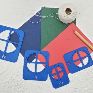 Kreis-Schablonen-Set für bestickte Karten und mehr. Stickerei-Werkzeug mit Kreisvorlagen. Fadengrafik Bild 2