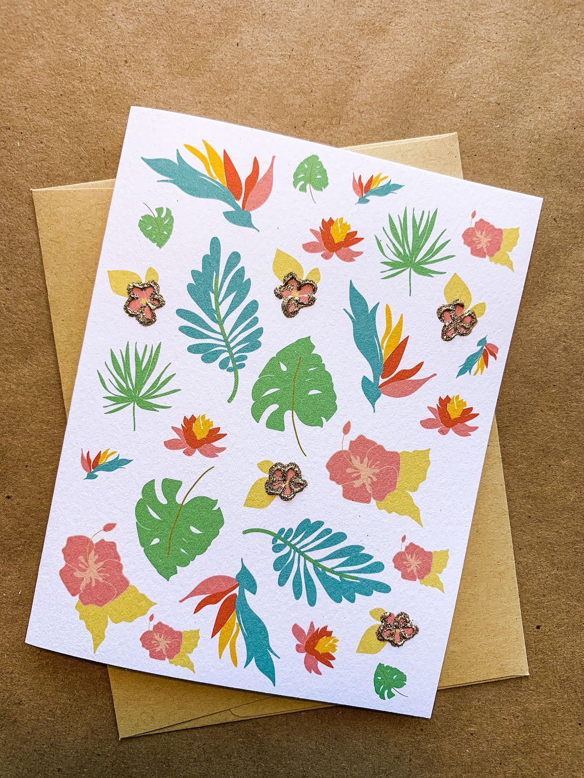 PACK OF 5 CARDS : Hawaiian Print Cards Any Occasion Blank | Etsy