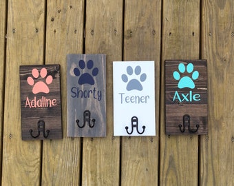 Custom dog leash holder, Leash holder, personalized dog leash holder, leash holder for wall, dog leash holder for wall