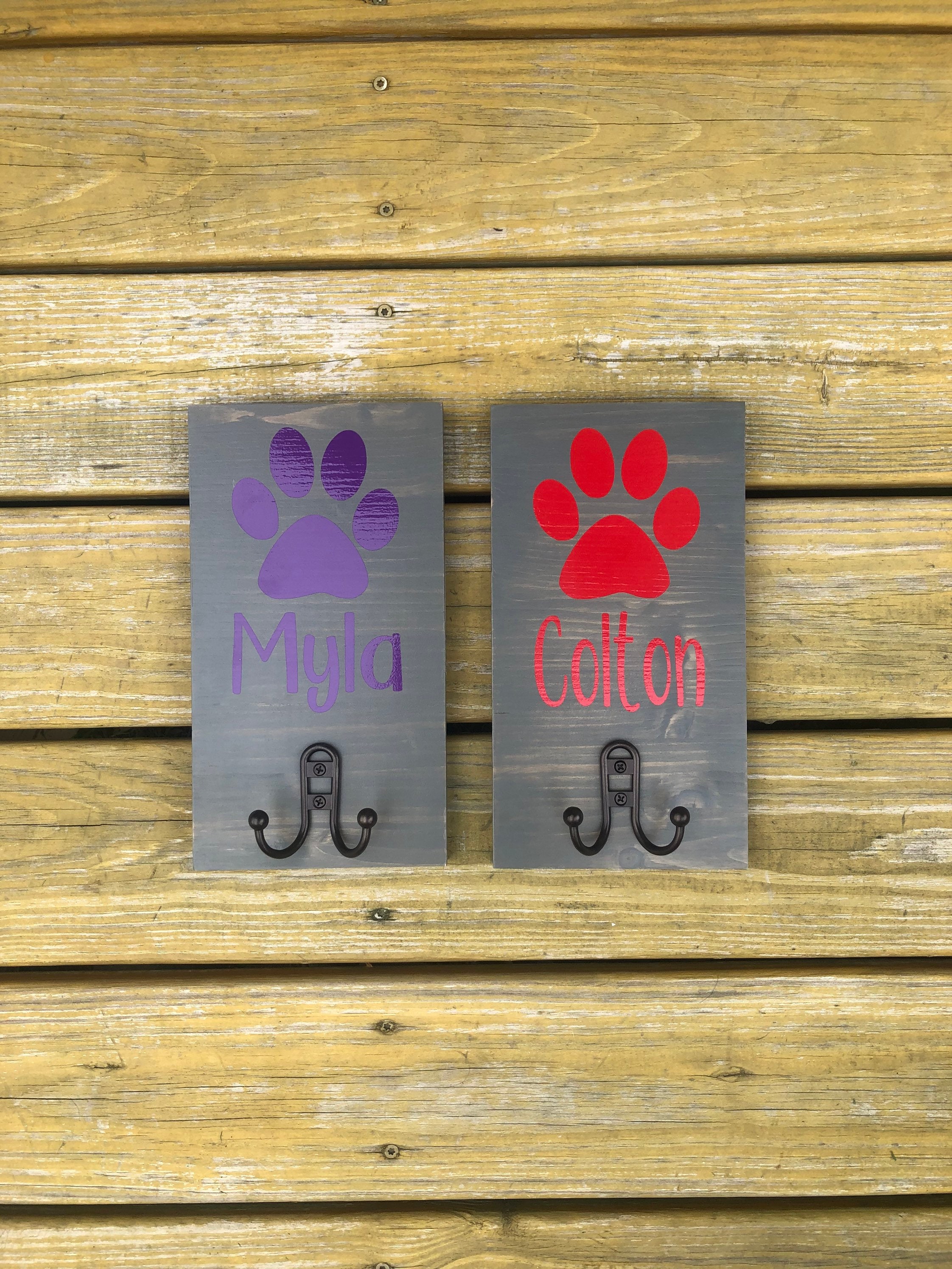 Custom Dog Leash Holder Leash Holder Personalized Dog Leash Etsy Canada