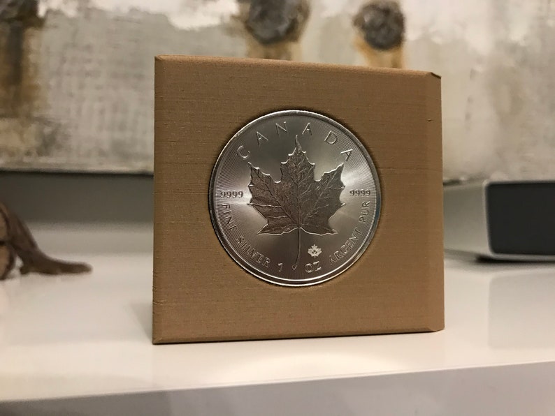 Canadian Silver Maple Coin Holder 38mm Double Sided. 6 Pcs Etsy