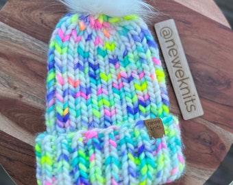 Pastel Merino Beanie