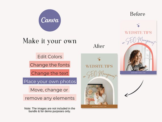 Pin on edit elements