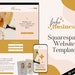 Squarespace 7.1 Website Template | Boho Business | Bold, Boho Design | Custom Web Site Design | Business Website | Hersted Hertz