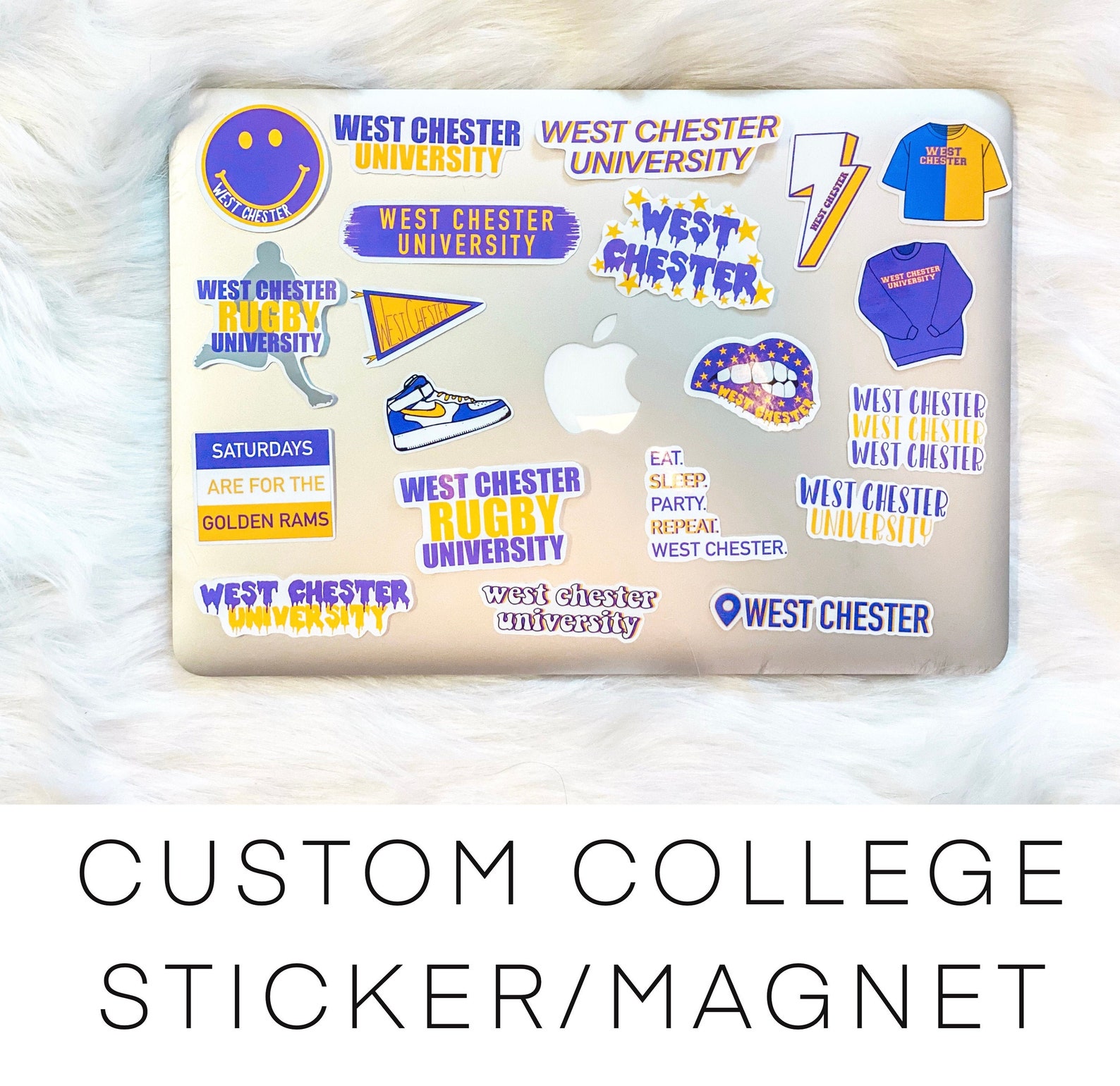 Custom College/University Stickers Custom College/University Etsy