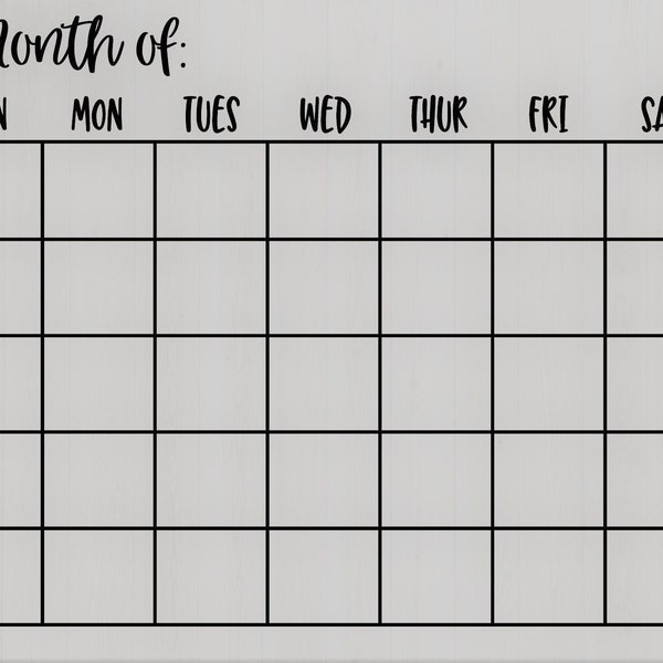 Calendar SVG File