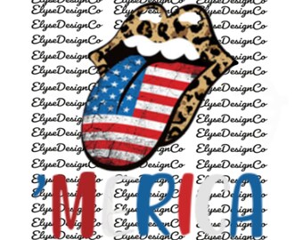 4th of July Merica PNG Sublimation Image