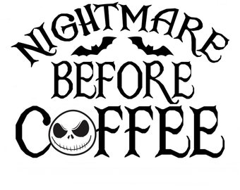 Pesadilla antes del café Archivo SVG