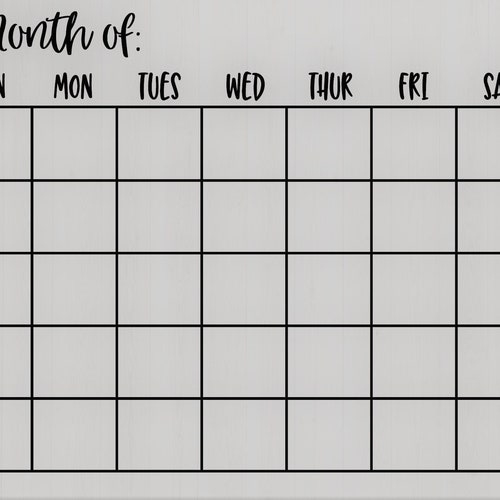 Weekly Planner Template Svg Calendar Svg. Vector Cut File for - Etsy Canada