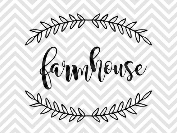 Farmhouse SVG File | Etsy