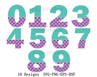 Download Mermaid Birthday Svg Etsy