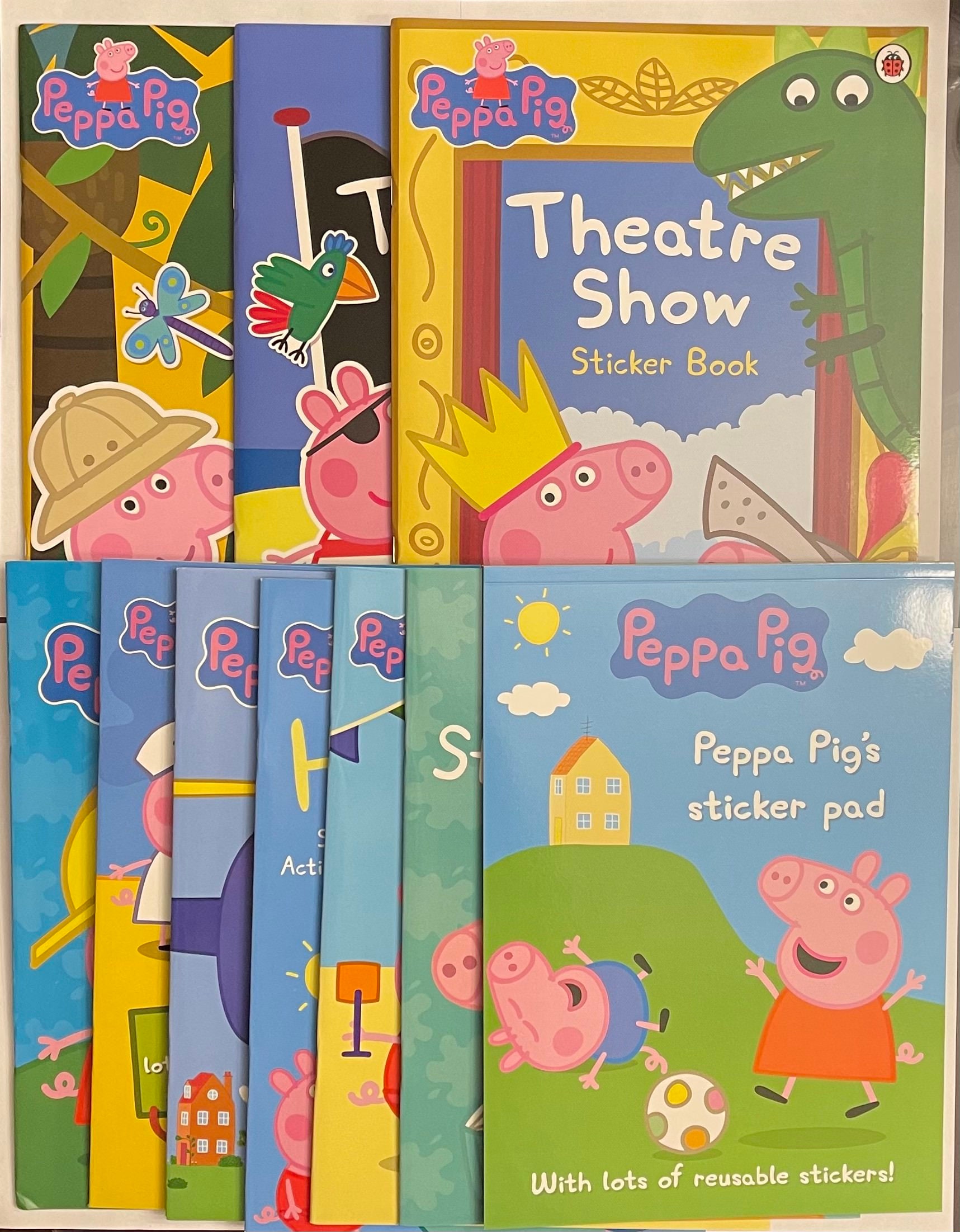 Peppa Pig Sticker Pad Book Childrens Kids Activity Stickers with