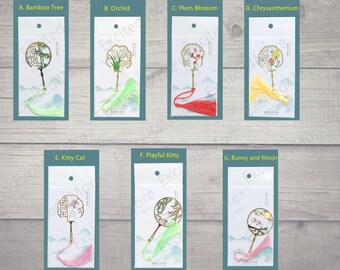 Phoenix-1 Chinese Style Bookmark THE WORLDS FIRST Metal Material with Tassels for Women Kids as Gift School Office Supplies