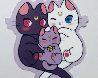 Luna Cat Sticker Etsy