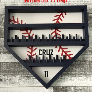 Home Plate Baseball and Ring Display
