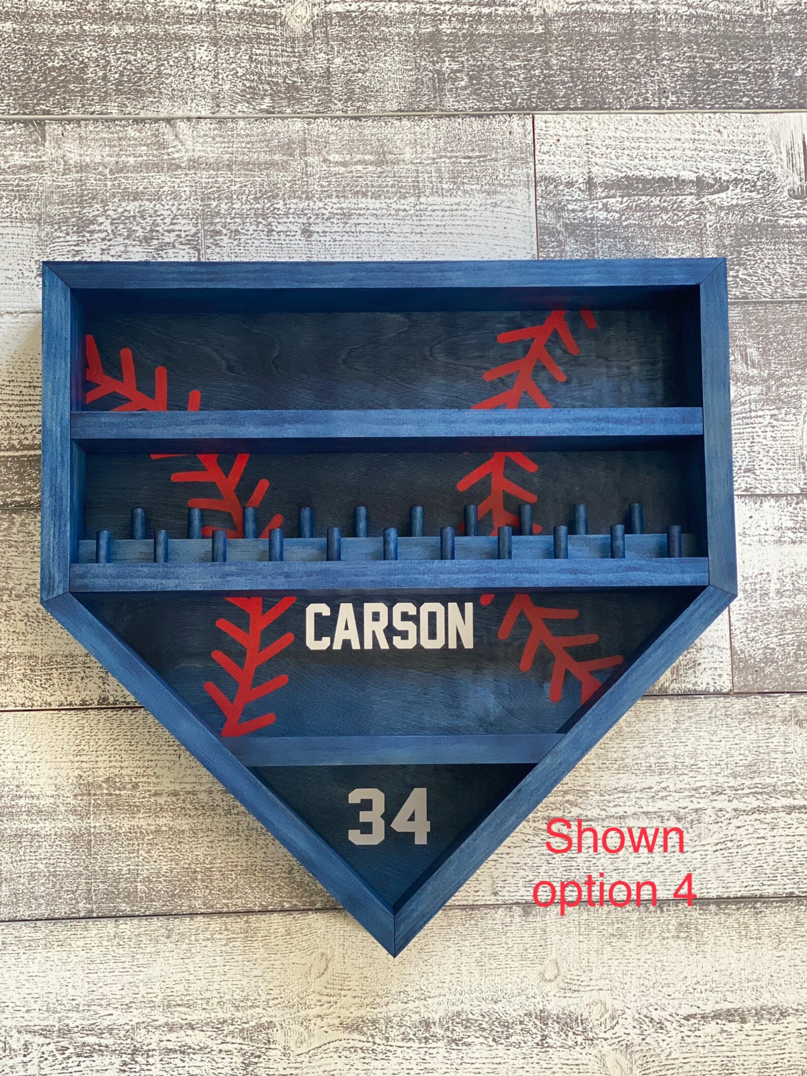Home Plate Baseball Ring and Baseball Holder Display Case Etsy