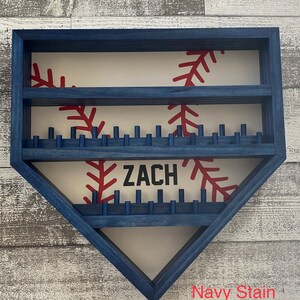Home plate baseball ring and baseball holder display case