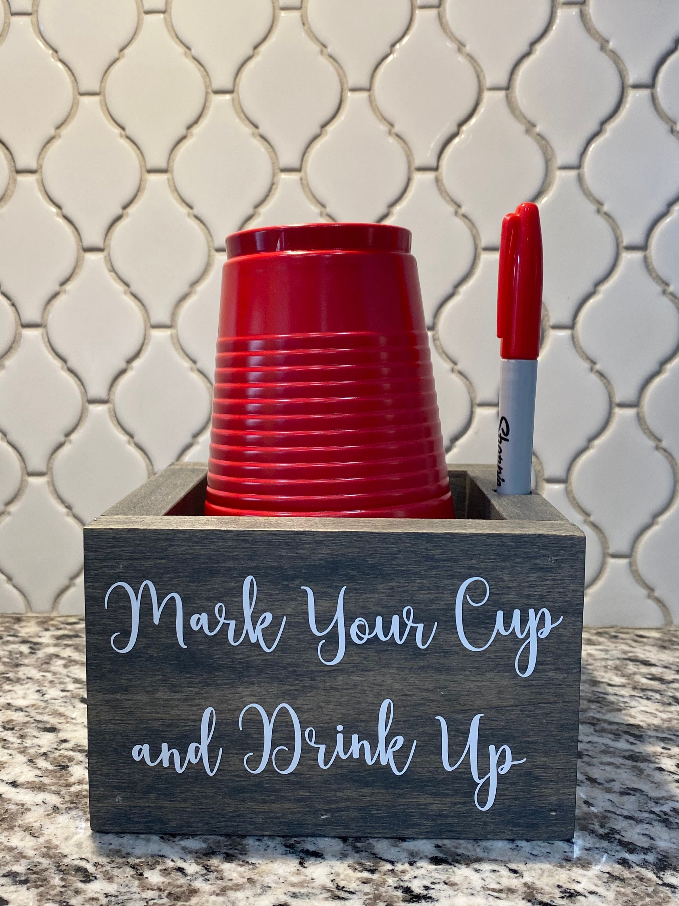 Wooden Solo Cup Holder/Drink Holder Etsy