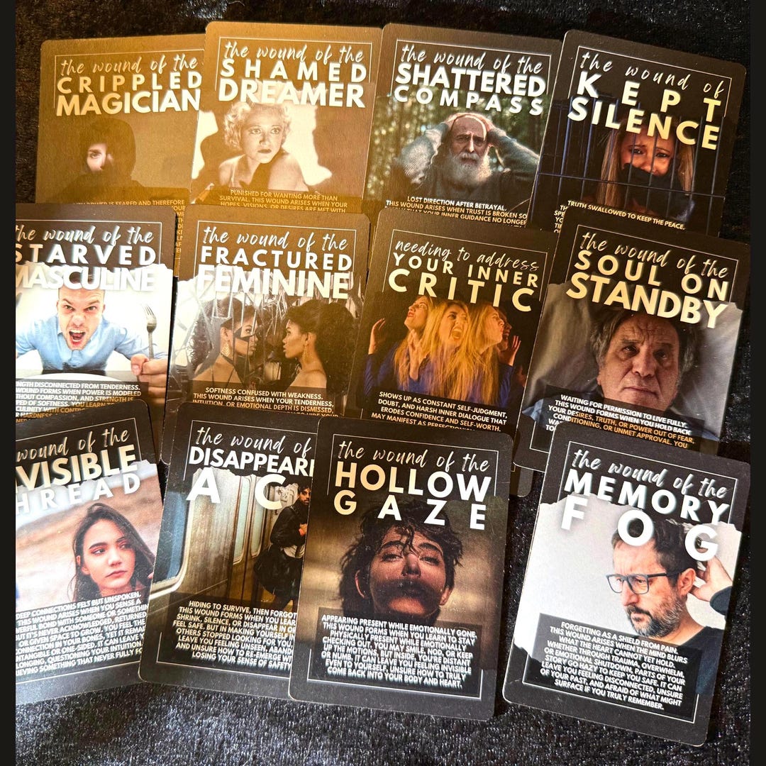 Sacred Woundings Archetypes - 89 Card Oracle Deck - Etsy