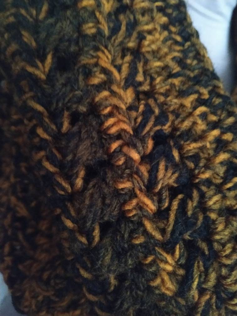Handmade by Crochet Chunky Infinity Scarf and Hat in an - Etsy