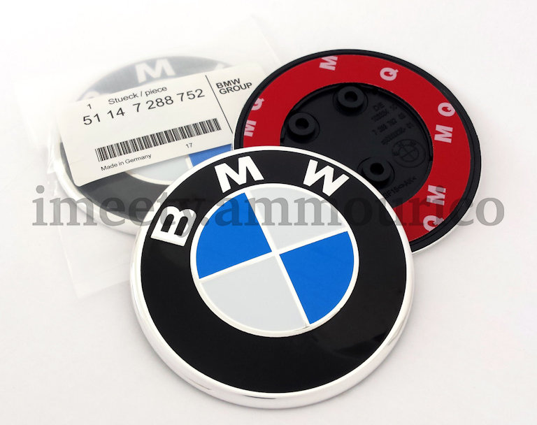 Logo emblema M Letras BMW M en negro bronce para BMW. Original BMW